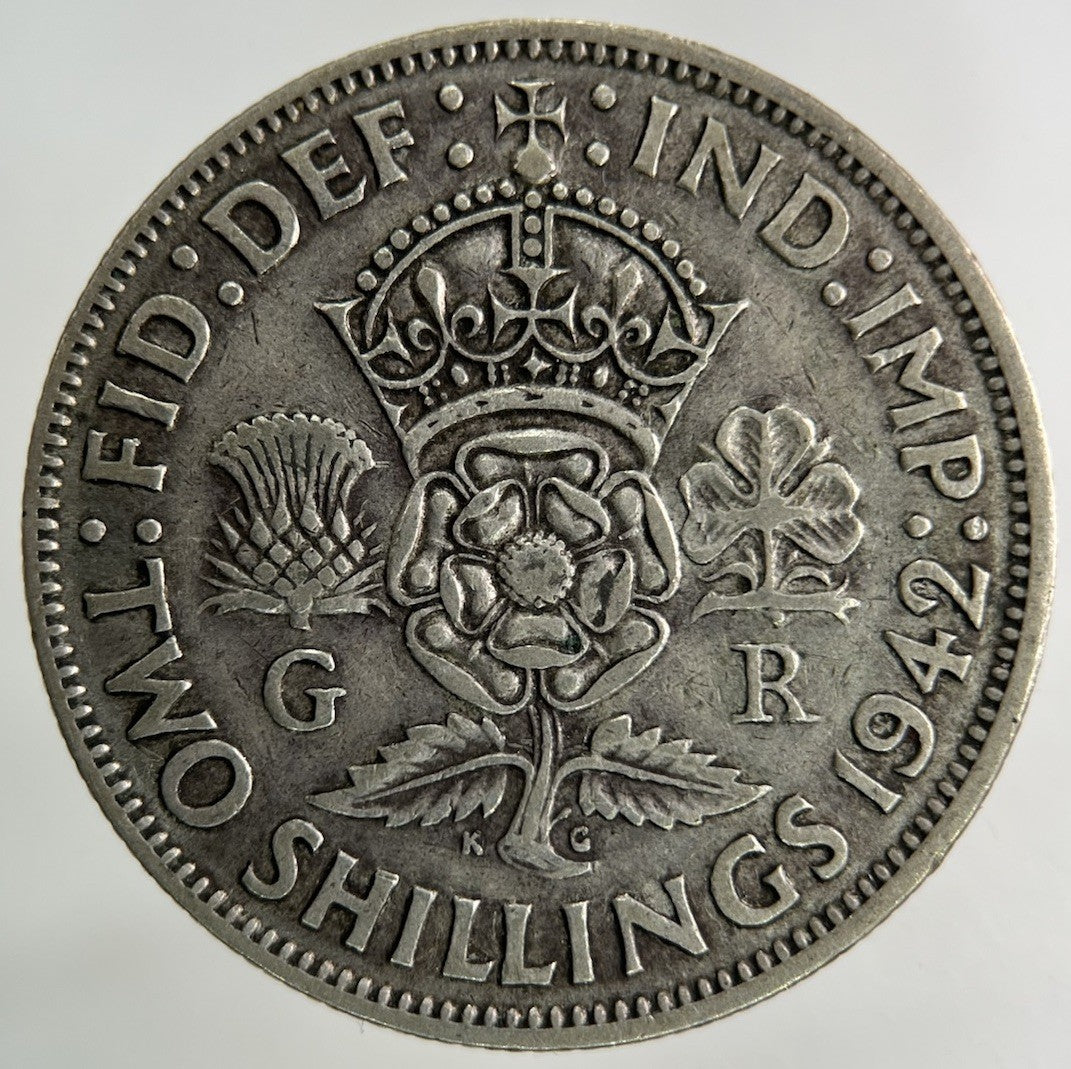 1942 George VI Florin Silver Coin | Fine Collectable Grade