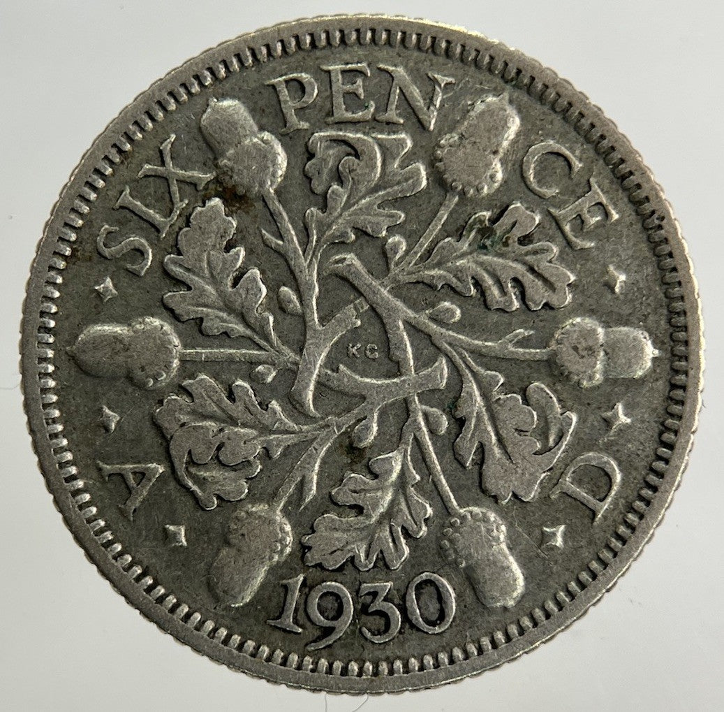 1930 George V Sixpence Silver Coin | Collectable Grade