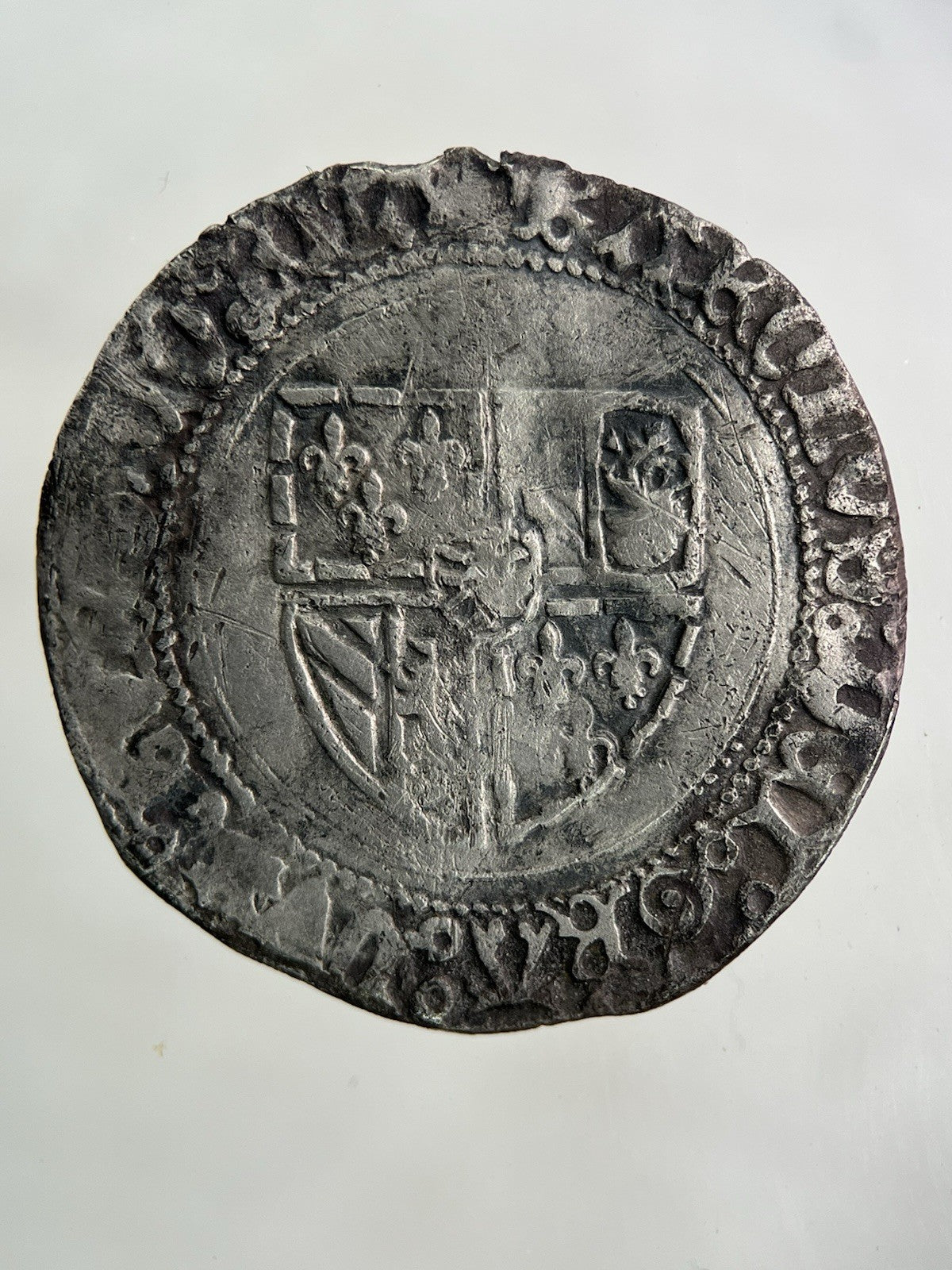 1467 - 77 Belgium Charles The Bold Flanders Double Patard Silver Coin | Fine Grade