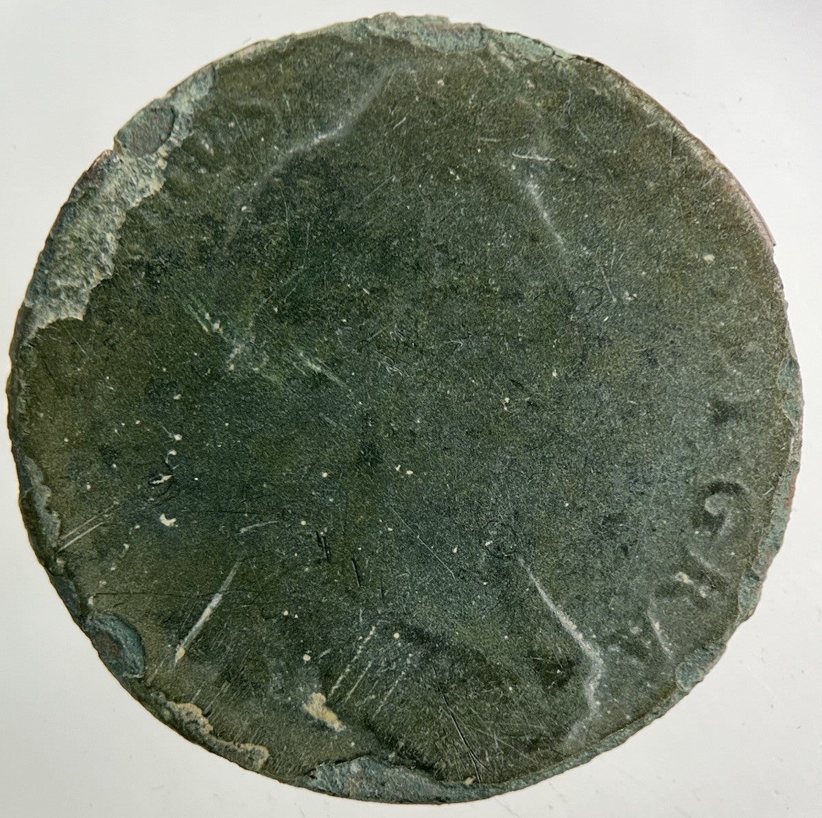 1696 Old Copper Forgery William III 3rd Shilling Coin | Collectable Grade