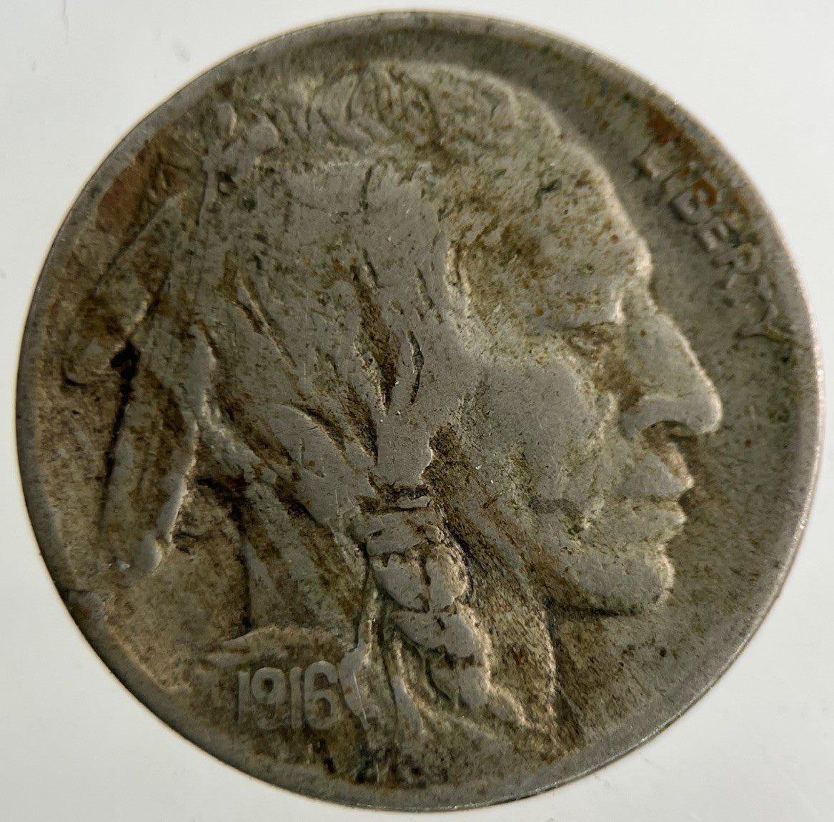 1916 US USA Buffalo Nickel 5 Cents Coin | Fine Collectable Grade