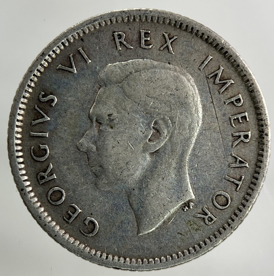 1942 South Africa Sixpence Silver Coin | Collectable Grade