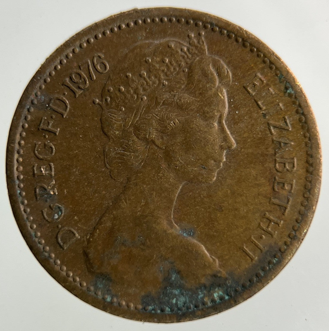 1976 Elizabeth II 2nd 1/2 Half - Penny Coin | Fine Collectable Grade