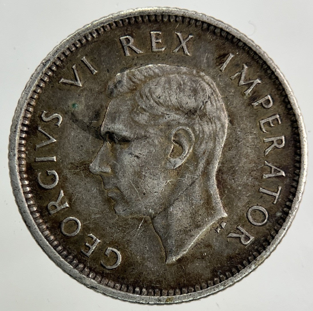 1938 South Africa Sixpence Silver Coin | Very High Grade