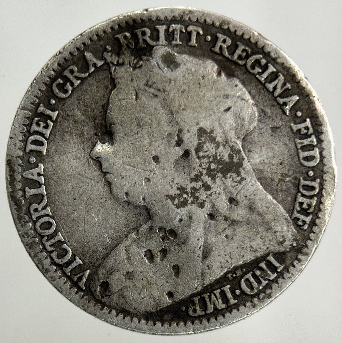 1896 Victoria Threepence Silver Coin | Collectable Grade