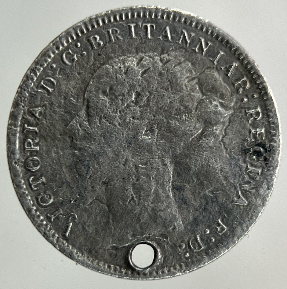 1876 Victoria Threepence Silver Coin | Fair Grade
