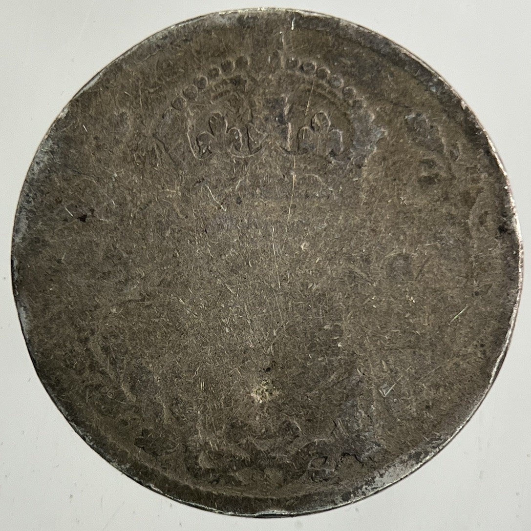 British Victoria Threepence Silver Coin | Worn Grade