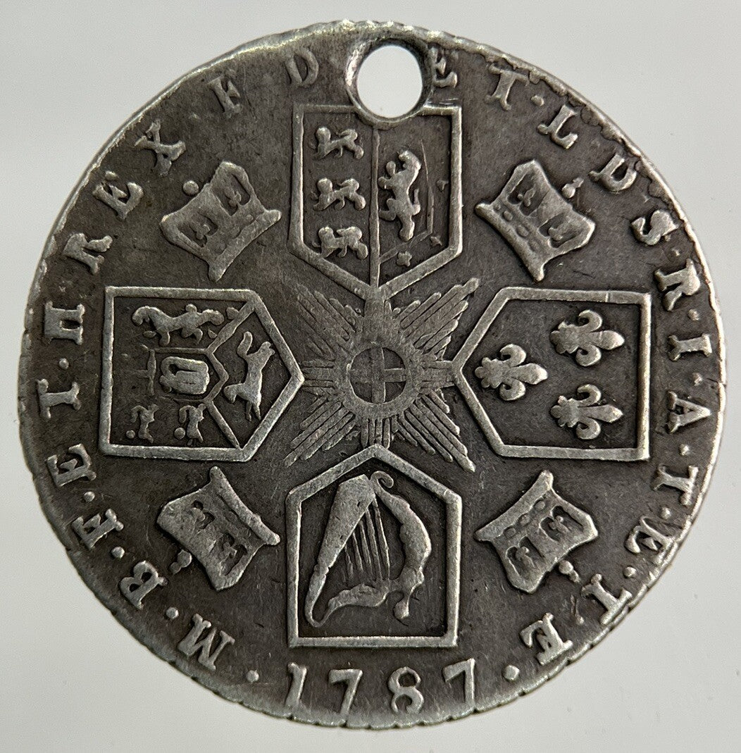 1787 George III 3rd Sixpence Silver Coin | Fine Collectable Grade
