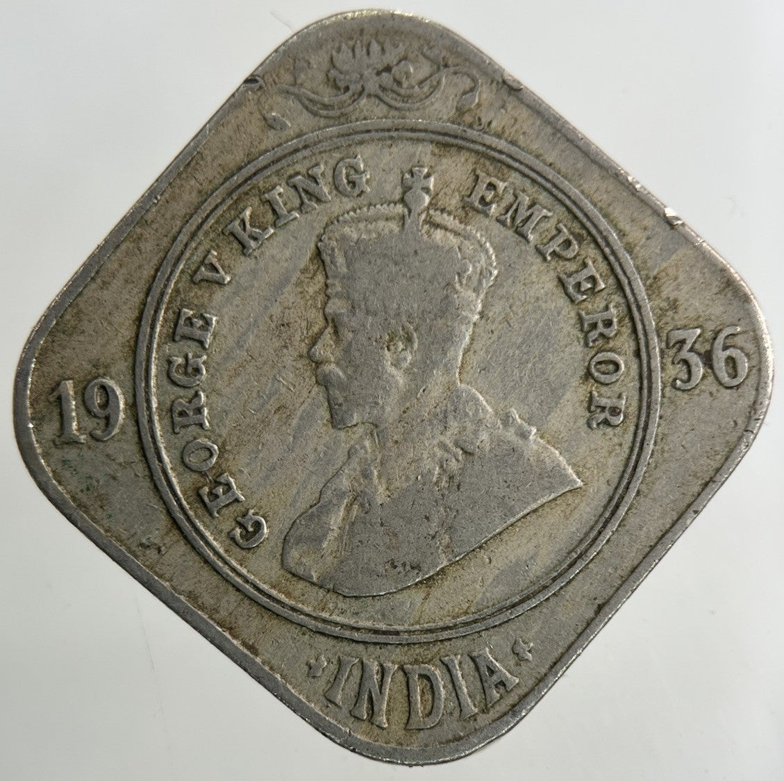 1936 India 2 Annas Coin | Collectable Grade
