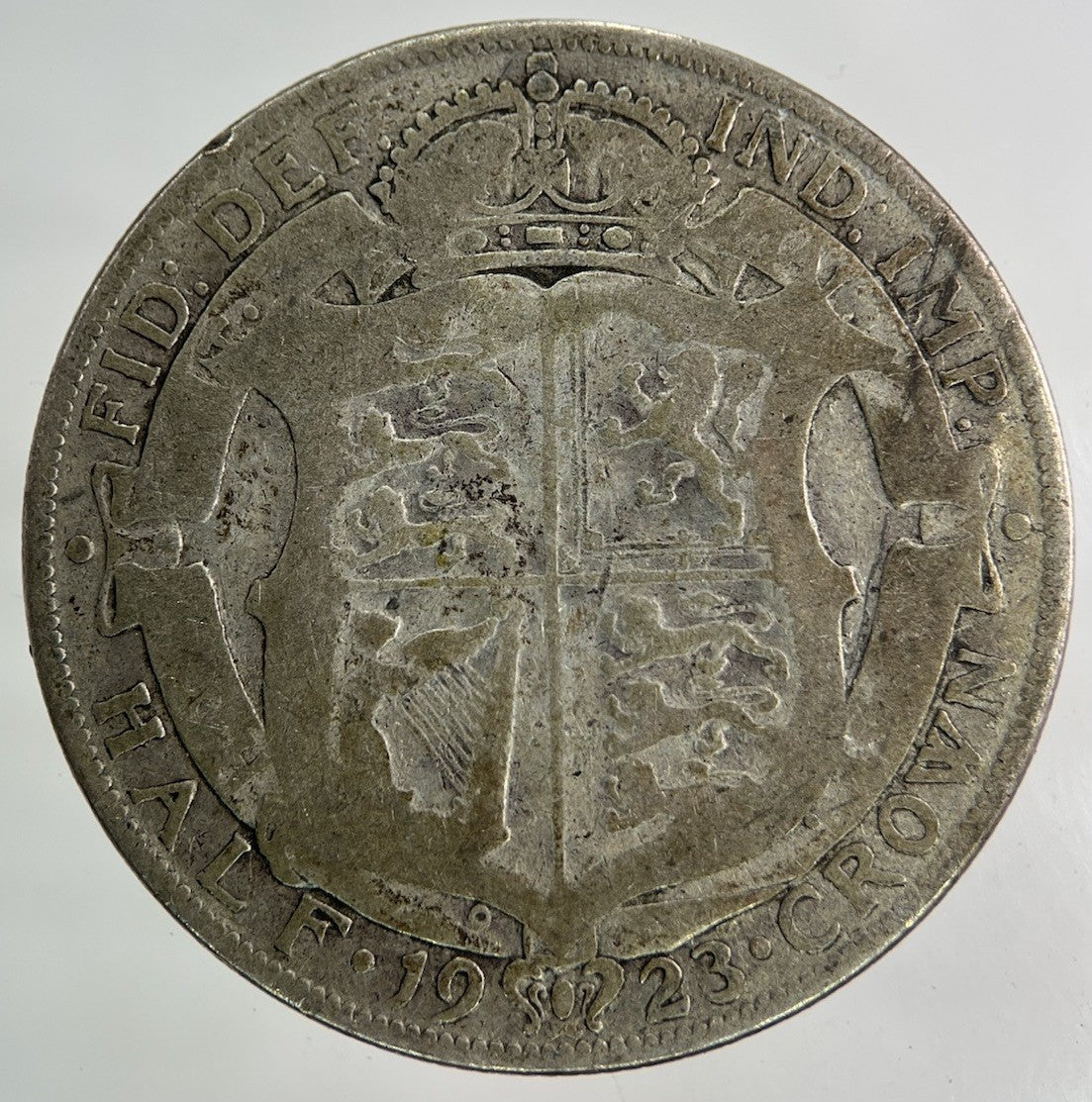 1923 George V Half - Crown Silver Coin | Fair Grade