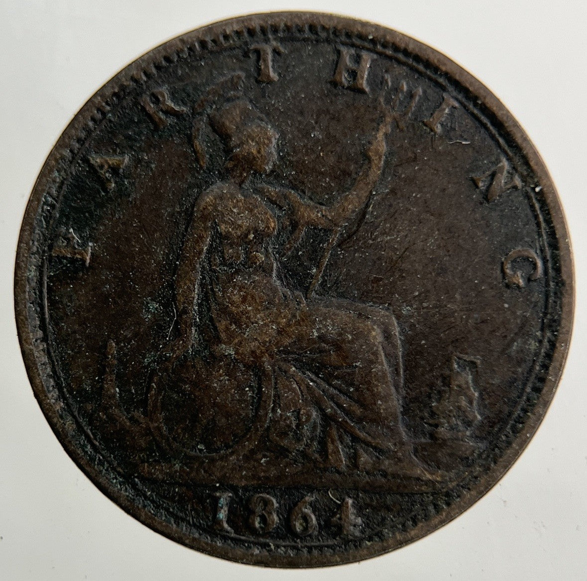 1864 Victoria Farthing Coin | Collectable Grade
