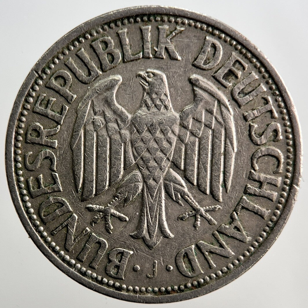 1950 - J Germany 1 One Mark Coin | Fine Collectable Grade