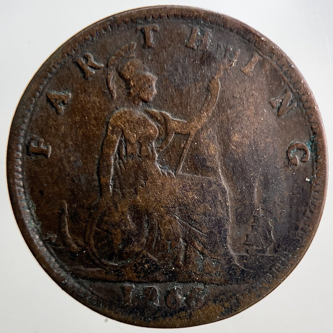 1866 Victoria British Farthing Coin | Collectable Grade