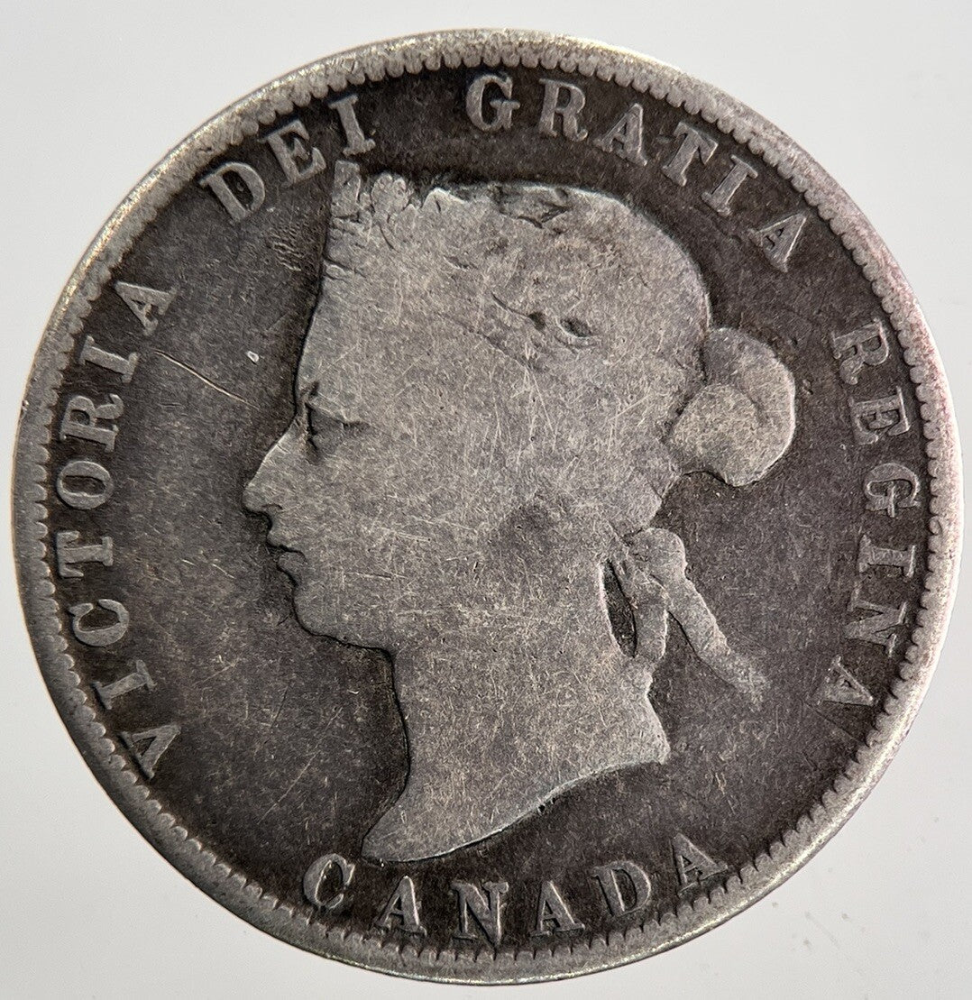 1872 - H Canada 25 Cents Silver Coin | Collectable Grade | a9798