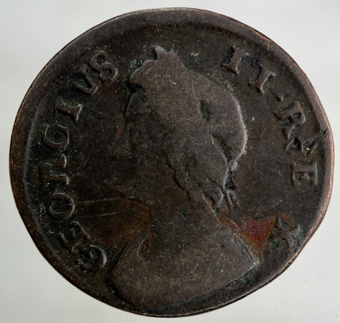 1739 George II 2nd Farthing Coin | Collectable Grade