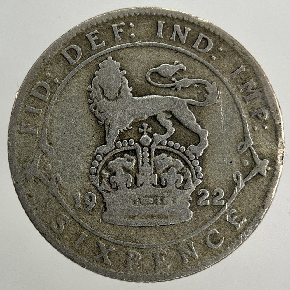1922 George V Sixpence Silver Coin | Collectable Grade
