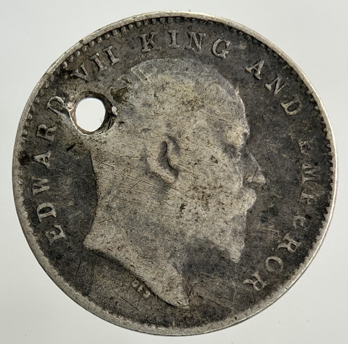 1907 India 2 Annas Silver Coin | Collectable Grade