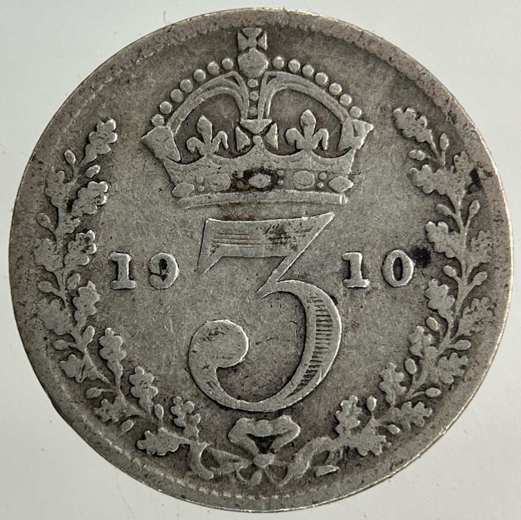 1910 Edward VII Threepence Silver Coin | Fine Collectable Grade