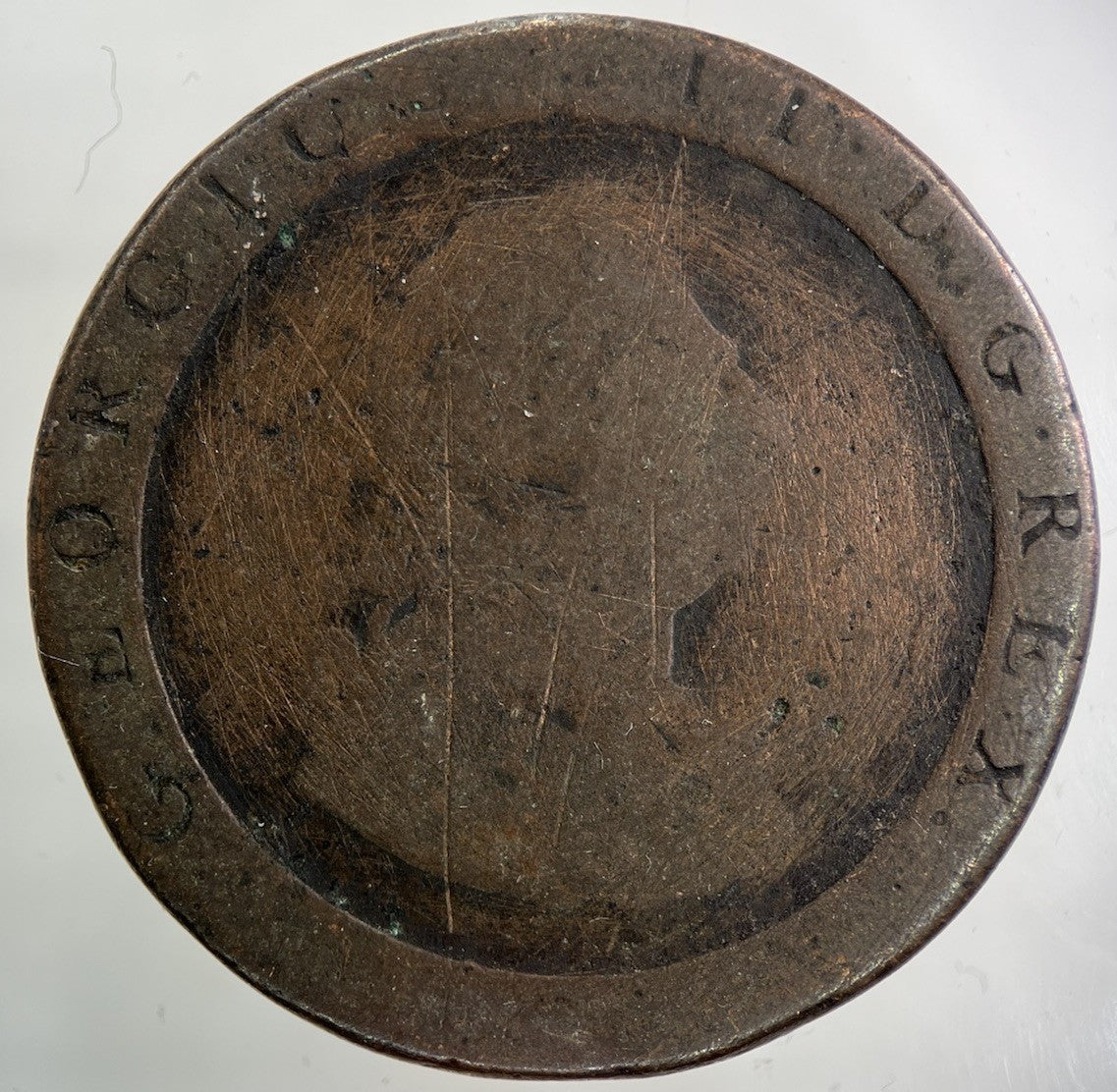 1797 George III 3rd Cartwheel One Penny Coin | Fair Grade