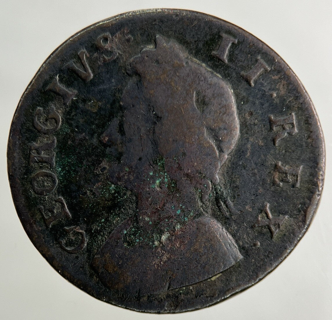 1733 George II 2nd Farthing Coin | Fine Collectable Grade