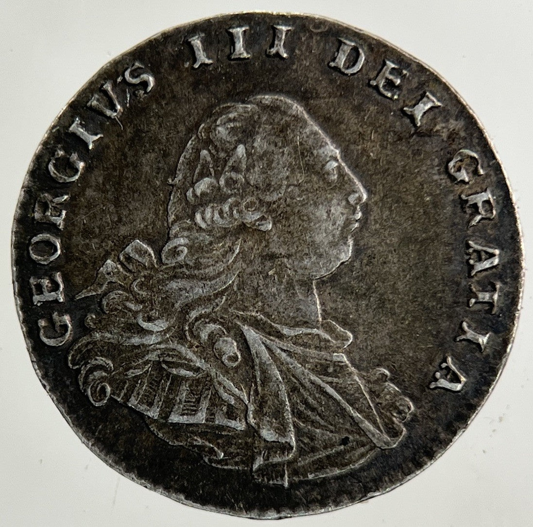 1795 George III 3rd Maundy Two - Pence Silver Coin | Very High Grade