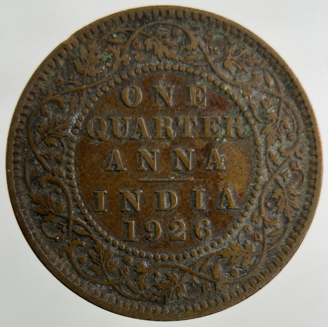 1926 India Quarter 1/4 Anna Coin | Fine Collectable Grade