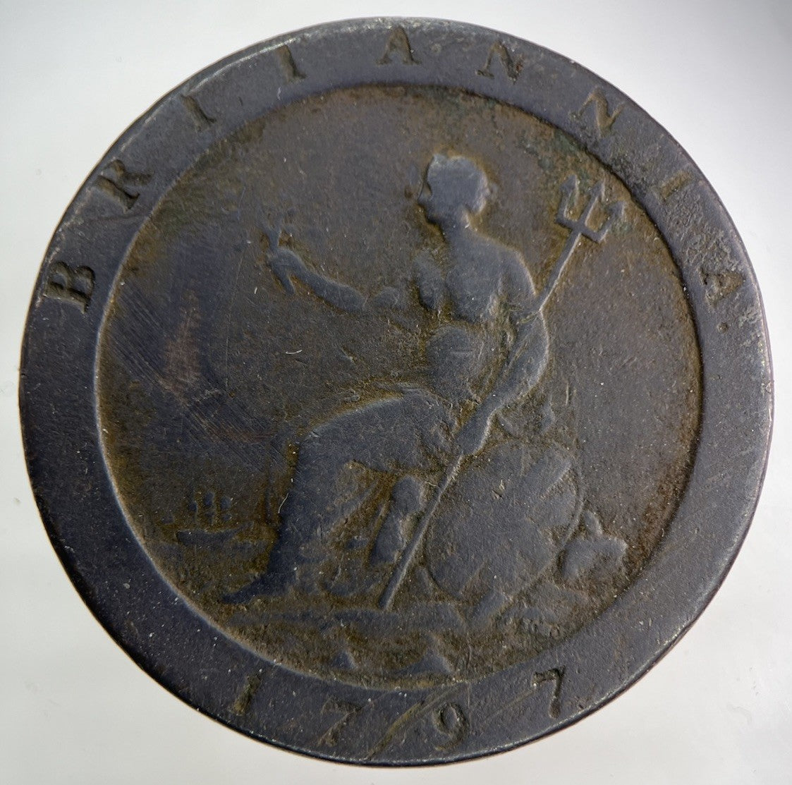 1797 George III 3rd Cartwheel One Penny Coin | Fine Collectable Grade