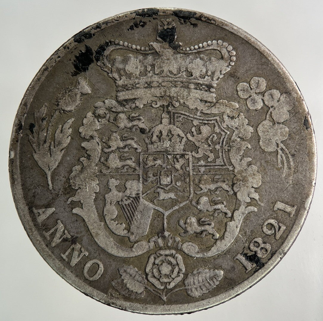 1821 George IV Half - Crown Silver Coin | Fine Collectable Grade