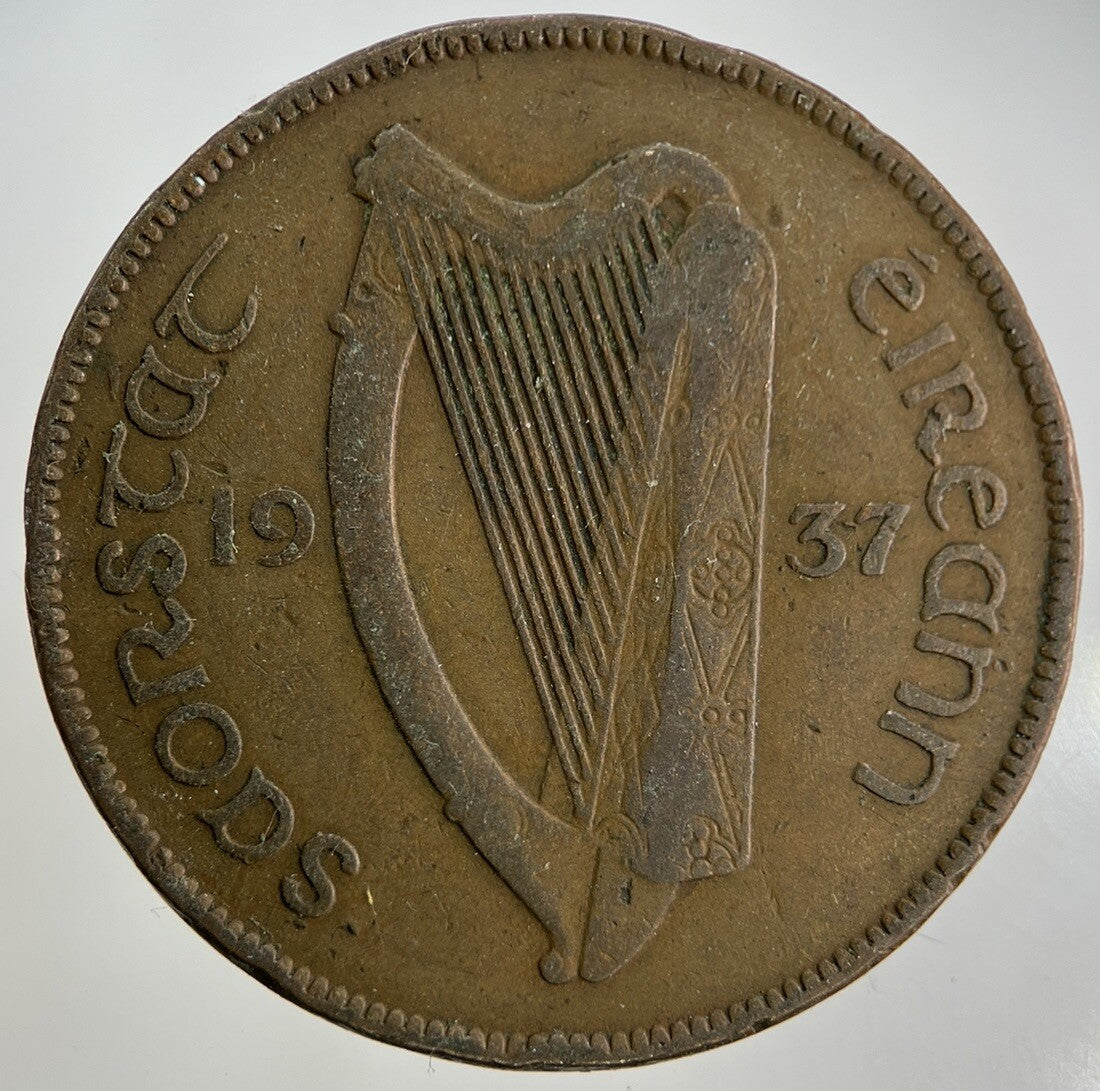 1937 Irish One Penny Coin | Collectable Grade