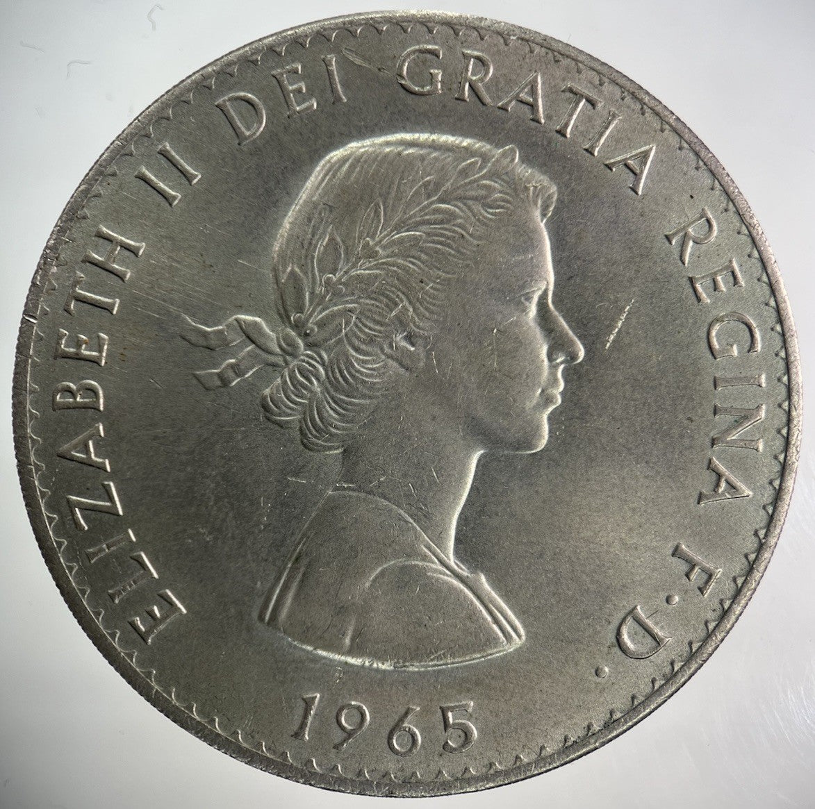 1965 Elizabeth II 2nd One Crown Coin | Very High Grade