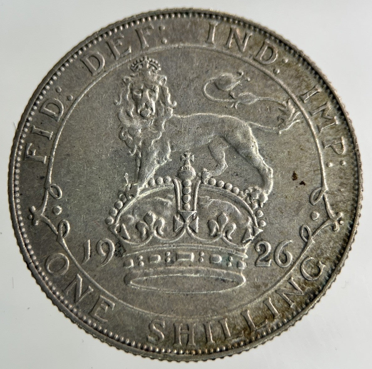 1926 George V Shilling Silver Coin | Very High Grade