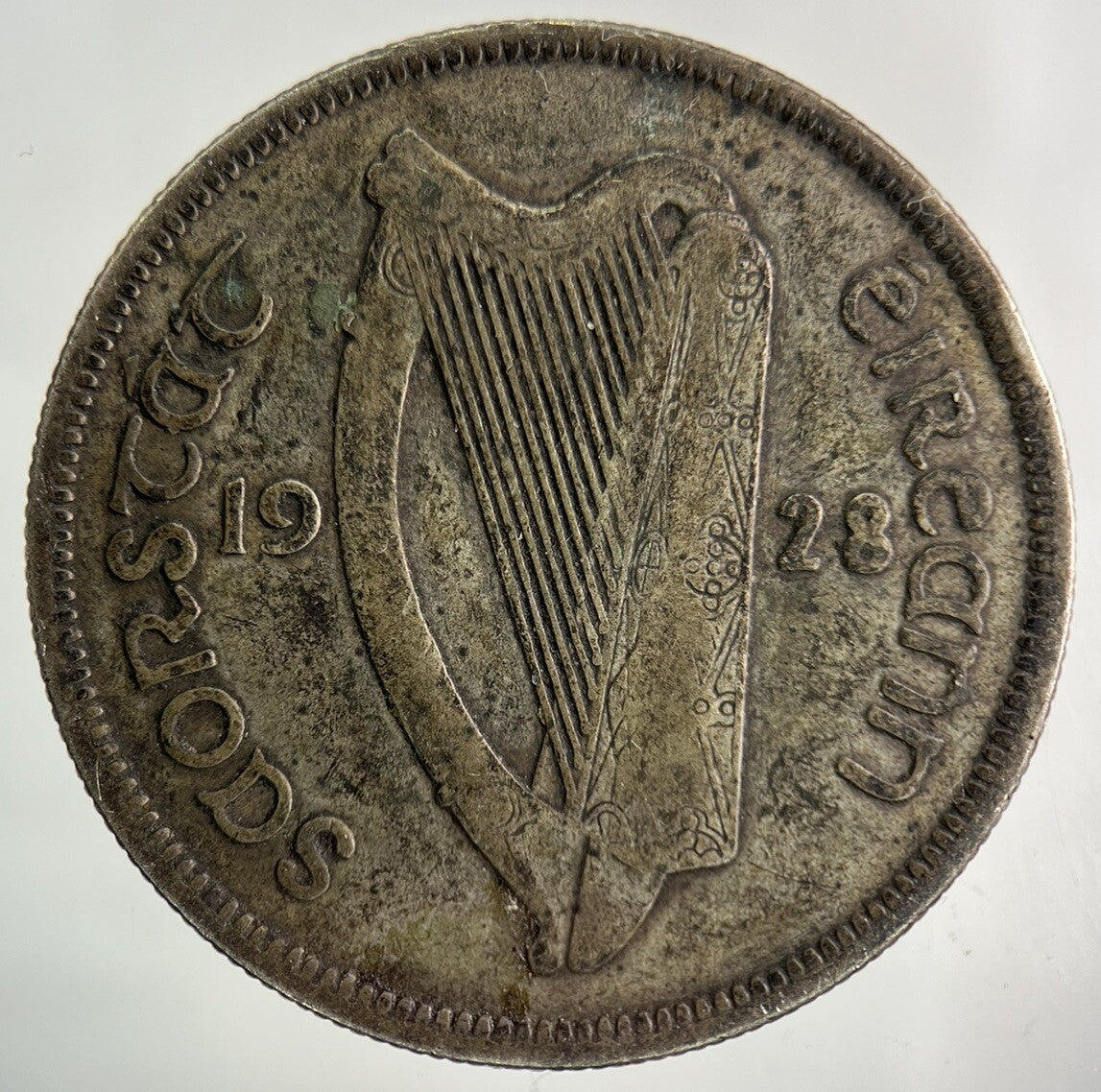 1928 Irish Half - Crown Silver Coin | Fine Collectable Grade