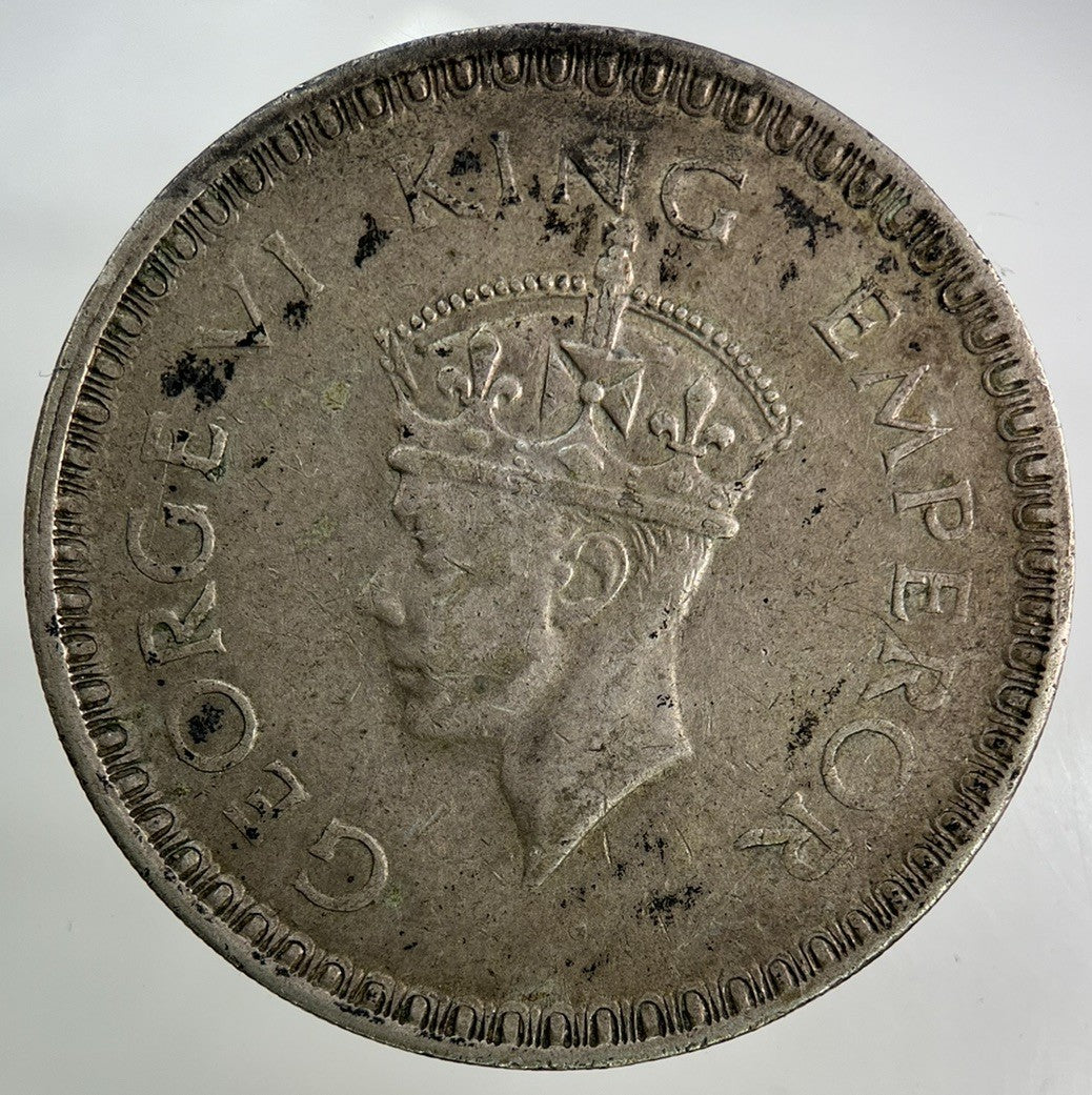 1944 India One Rupee Silver Coin | Fine Collectable Grade