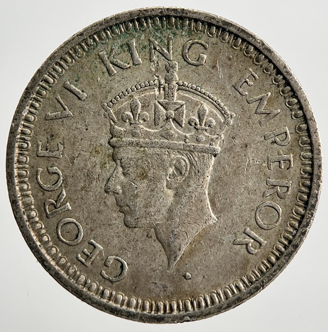1944 India Quarter 1/4 Rupee Silver Coin | Fine Collectable Grade