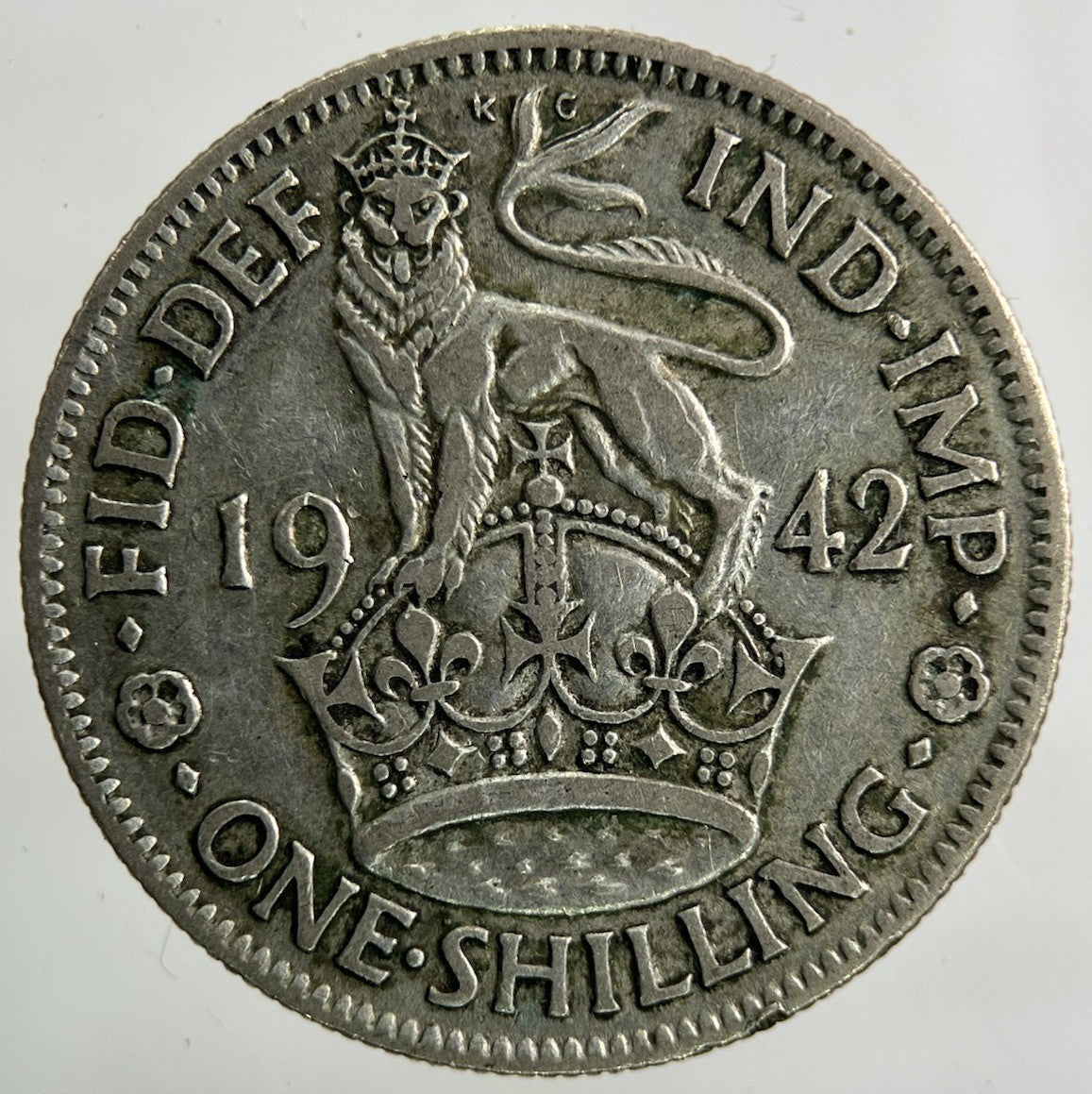 1942 George VI Shilling Silver Coin | Fine Collectable Grade