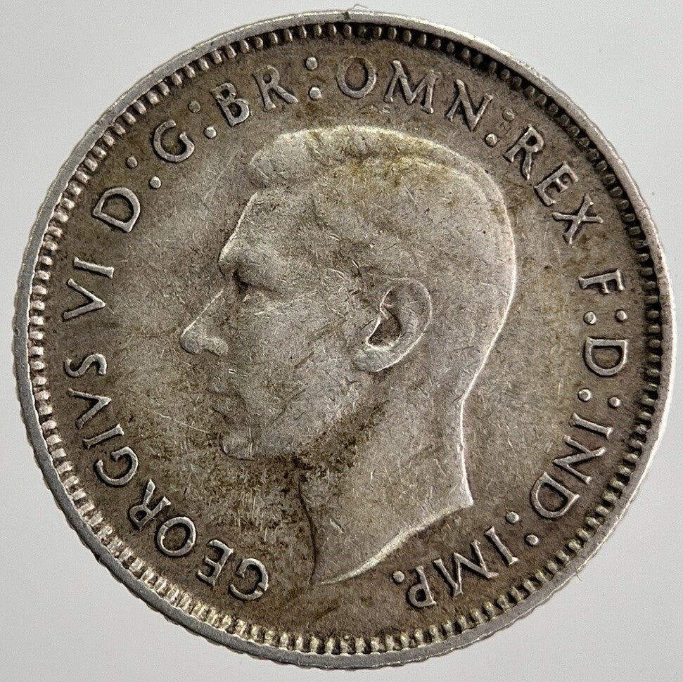 1944 - S Australia Sixpence Silver Coin | Fine Collectable Grade | a8402