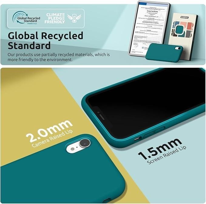 iPhone XR Ocean Blue Bumper Silicone Shockproof Protective Case