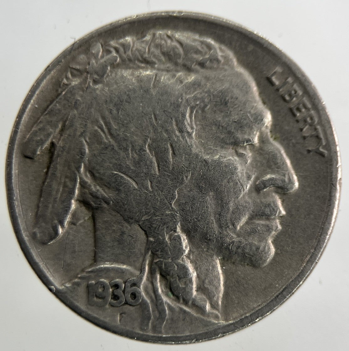 1936 US USA Buffalo Nickel 5 Cents Coin | Fine Collectable Grade