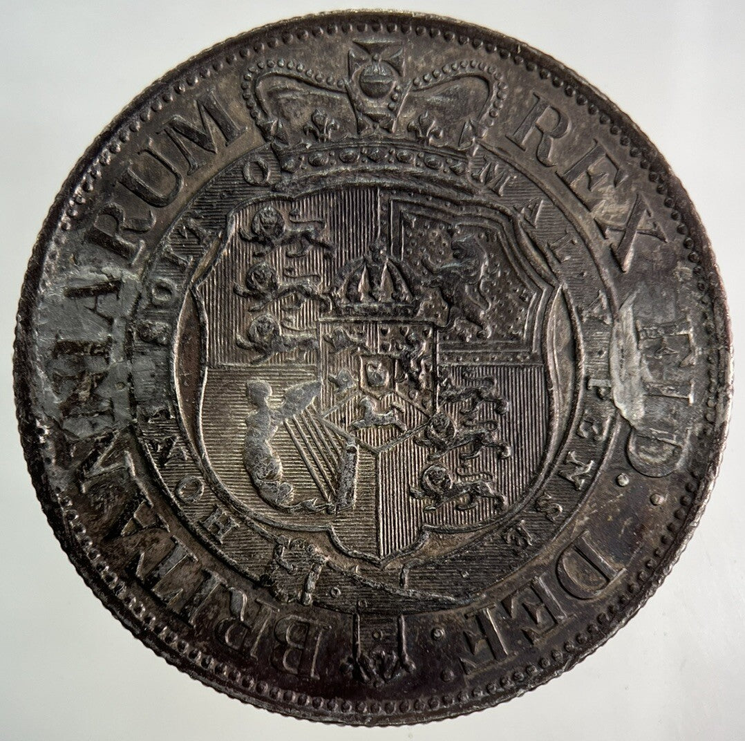 1817 George III 3rd Half - Crown Silver Coin Ex Mount | Very Fine Grade