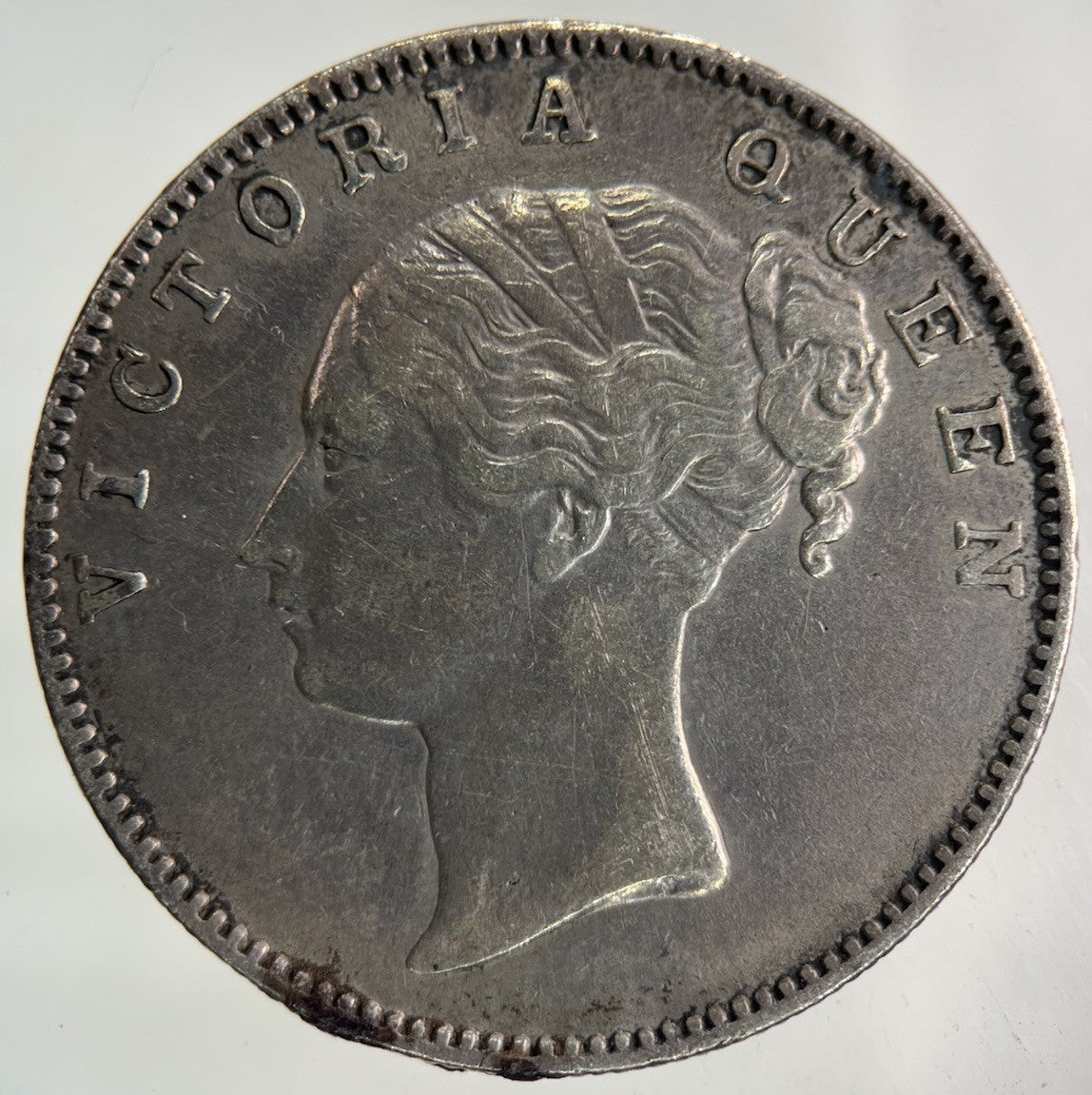 1840 India One Rupee Silver Coin | Very High Grade
