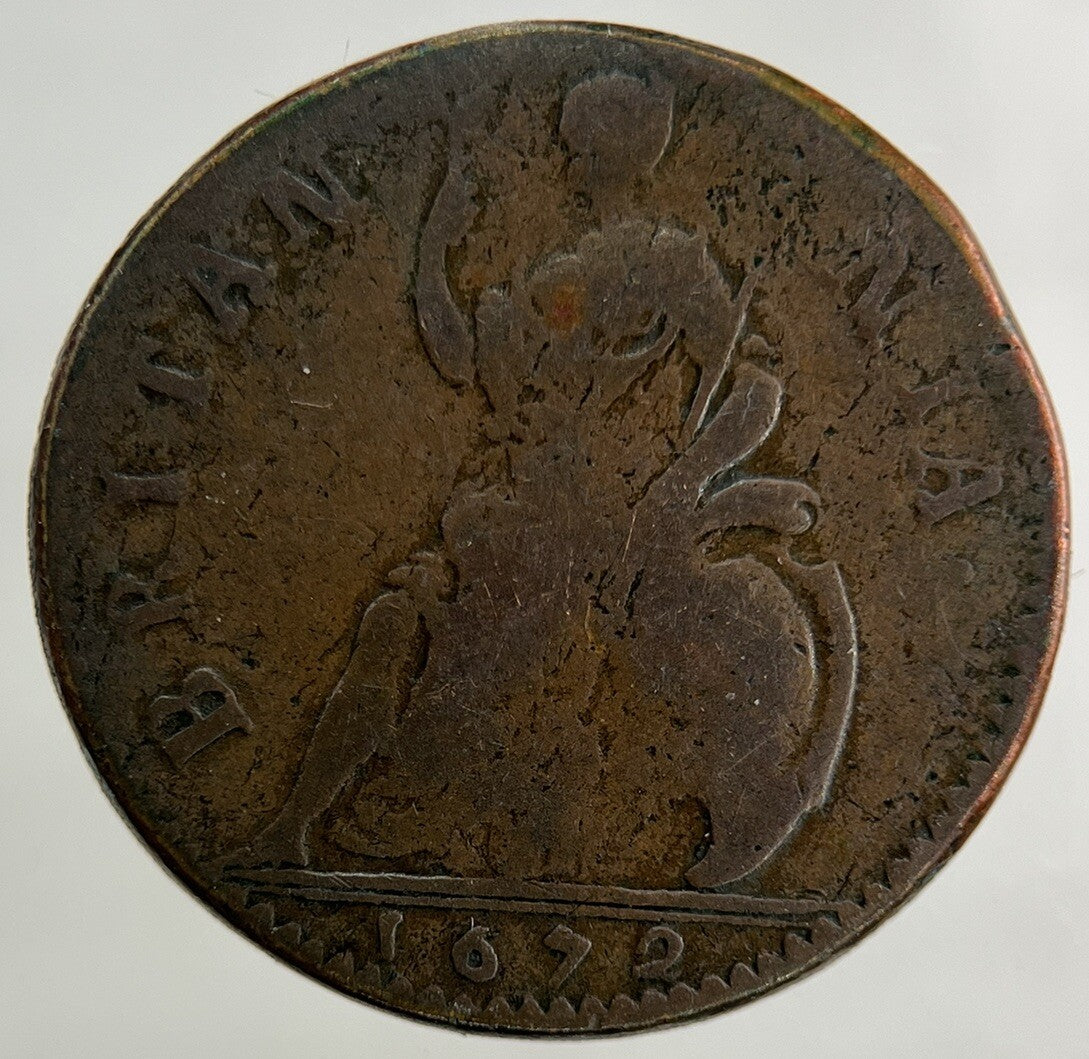 1672 Charles II 2nd Farthing Coin | Fine Collectable Grade
