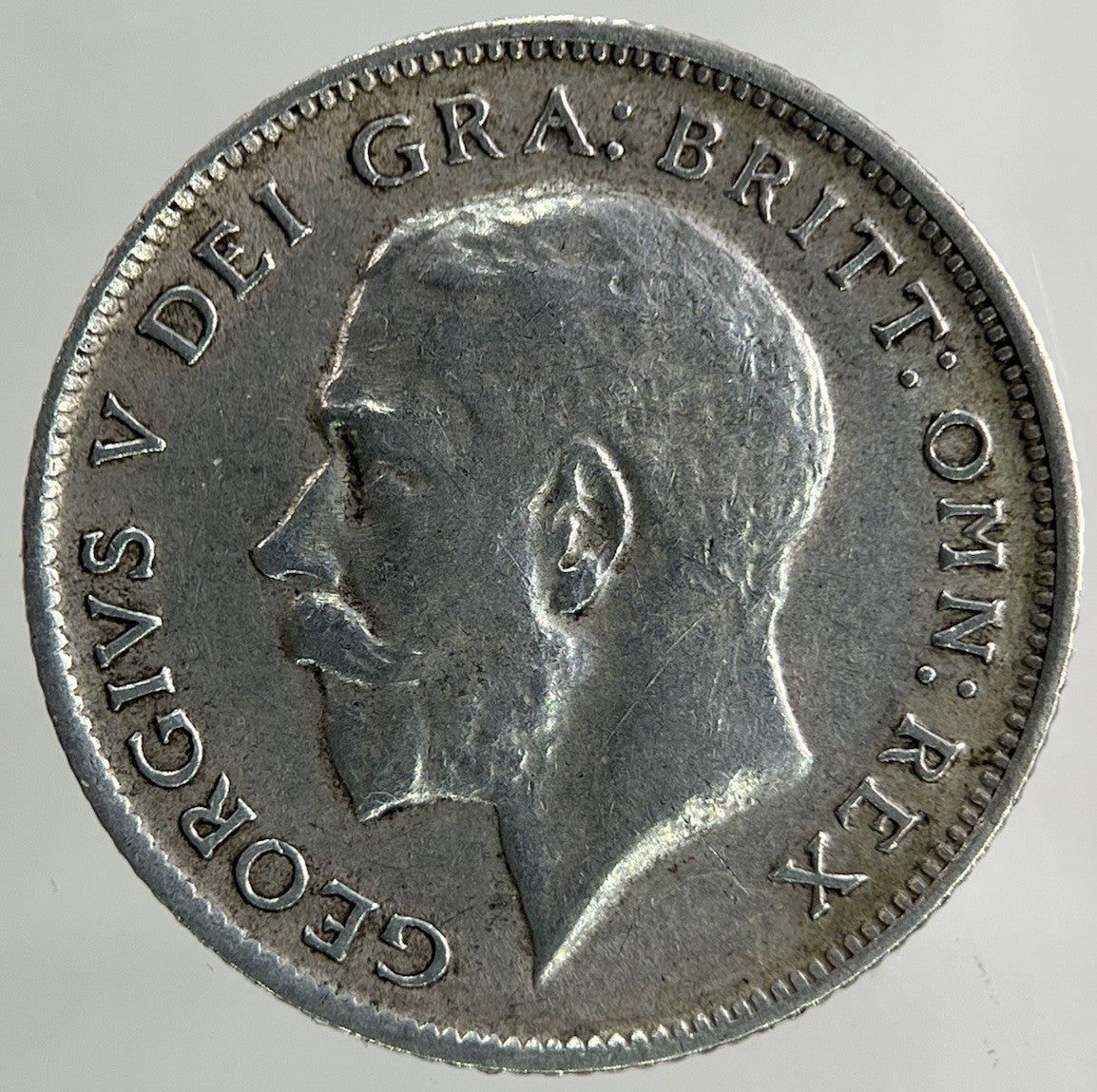1916 George V Sixpence Silver Coin | Very High Grade
