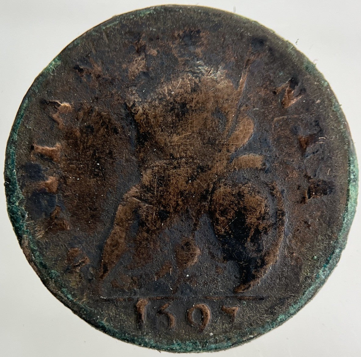 1697 William III 3rd Farthing Coin | Fine Collectable Grade