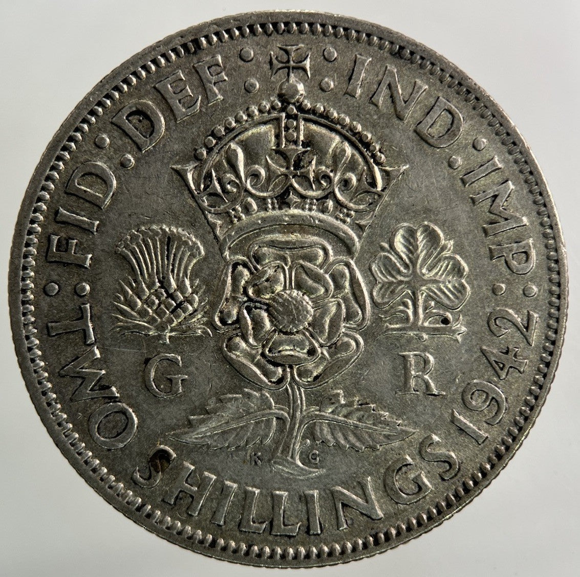 1942 George VI Florin Silver Coin | Fine Collectable Grade