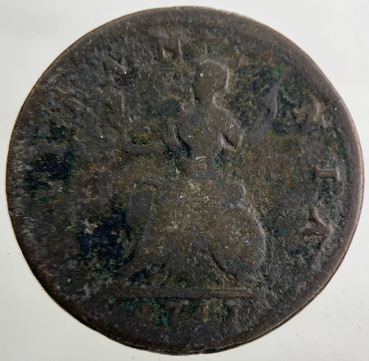 1741 George II 2nd Farthing Coin | Collectable Grade