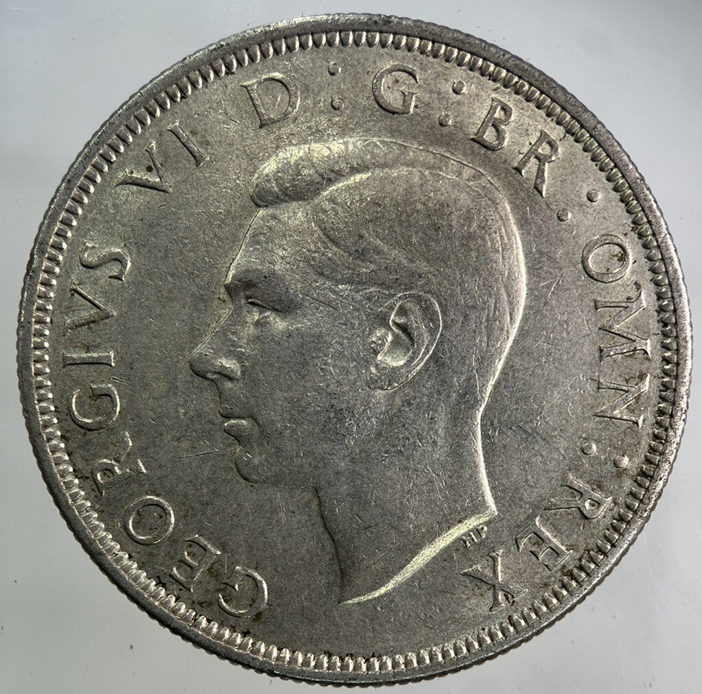 1939 George VI Half - Crown Silver Coin | Fine Collectable Grade