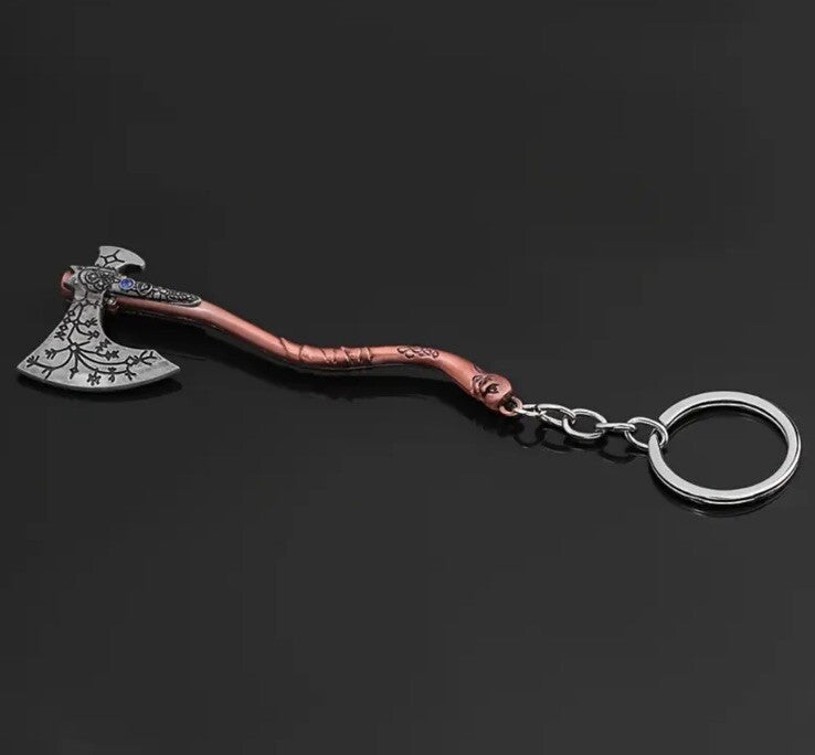 Viking Axe Shaped Keyring Premium Keychain Gift UK