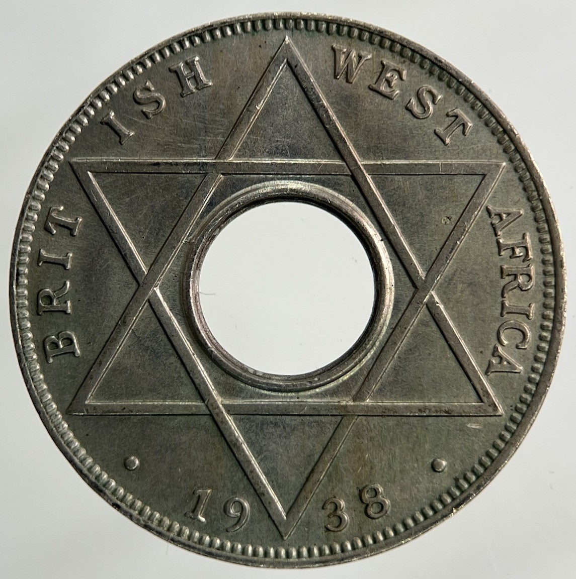 1938 West Africa 1/10 One Tenth Of A Penny Coin | Very Fine Grade