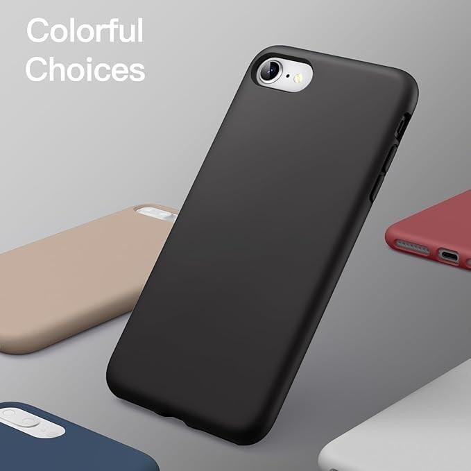 iPhone SE 2020 2nd Generation Silicone Black Bumper Shockproof Protective Case