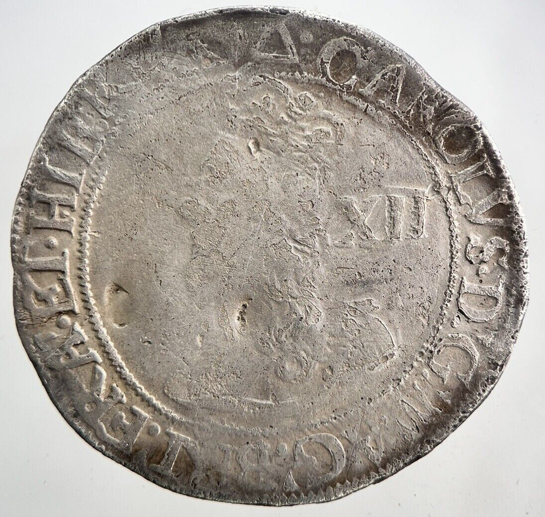 1625 - 49 Charles I 1st Tower Mint Shilling Silver Hammered Coin | a5980